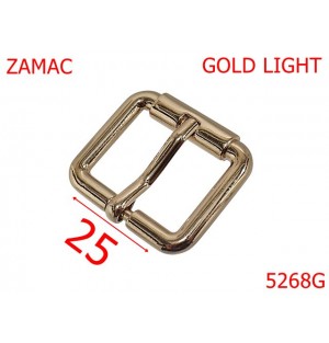 5268G/Catarama Turnata Din Zamac Pentru Marochinarie -25-mm-zamac--gold light-6i2