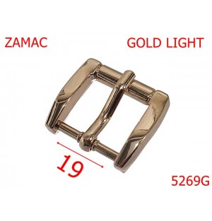 5269G/Catarama Cu Rola Din Zamac Pentru Marochinarie -19-mm-zamac--gold light--6i2