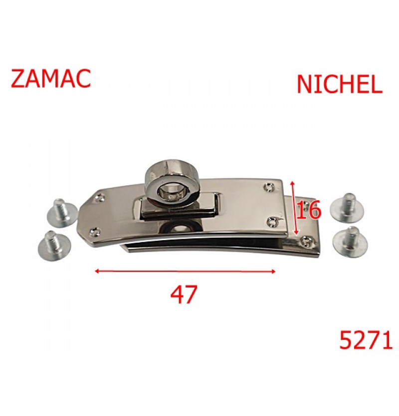 5271/Inchizatoare Ornamentala Incaltaminte-47X16-mm-zamac--nichel--13K3