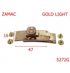 5272G/Inchizatoare Ornamentala Incaltaminte-47X16-mm-zamac--gold light-----