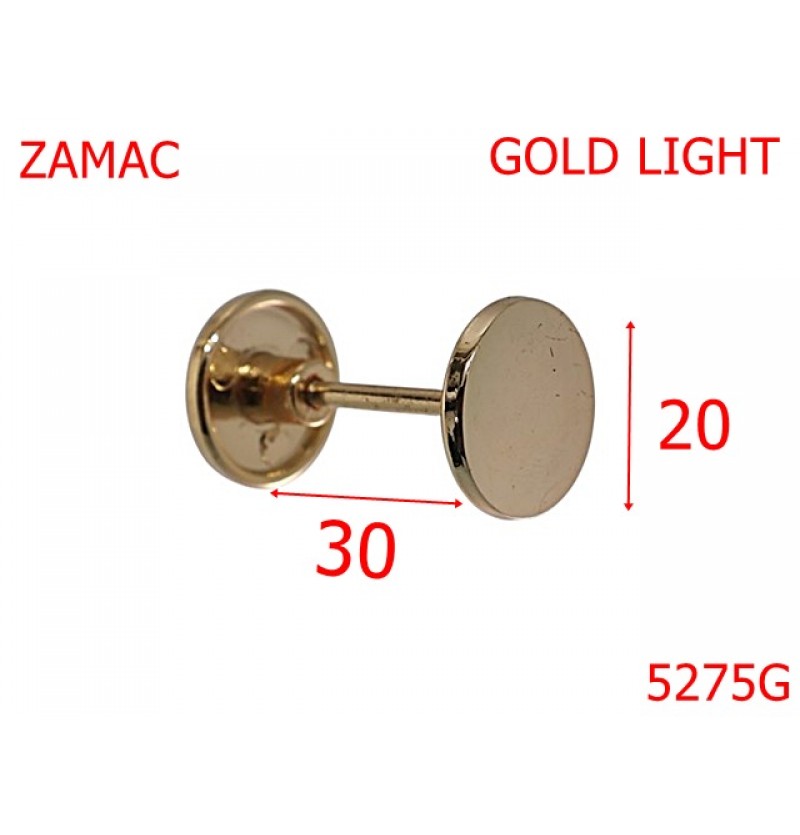 5275G/Gantera Ornamentala Pentru Marochinarie Si Incaltaminte-30-mm-zamac--gold light-----