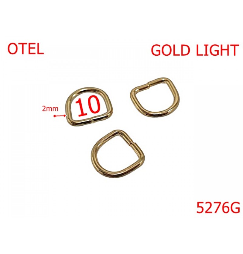 5276G/Inel D Pentru Articole Mici Marochinarie -10-mm-otel-2-gold light-6A4----