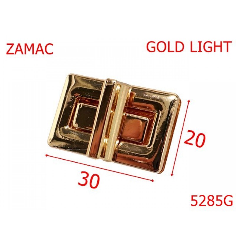 5285G/Inchizatoare Prin Capac Pentru Posete-30X20-mm-zamac--gold light-14J2-13J4----