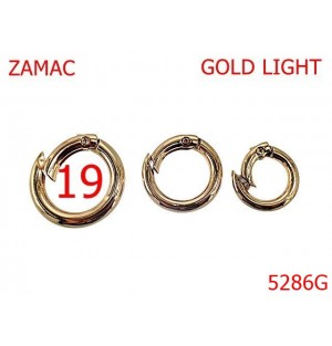 5286G/Inel Carabina Pentru Genti Si Posete-19-mm-zamac--gold light-23E8