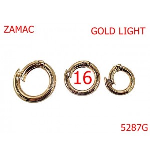 5287G/Inel Carabina Pentru Genti Si Posete-16-mm-zamac--gold light-23E8