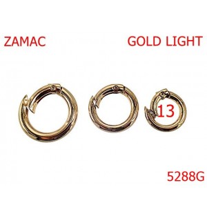 5288G/Inel Carabina Pentru Genti Si Posete-13-mm-zamac--gold light--23E8