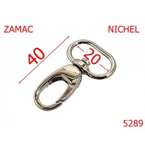 5289/Carabina Marochinarie ,Pielarie-20-mm-zamac--nichel-----