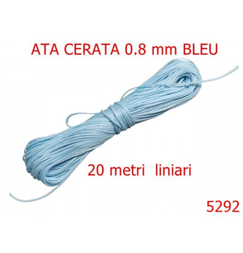 5292/Ata Cerata Pentru Cusut Manual-0.8-mm-poliester--bleu -----