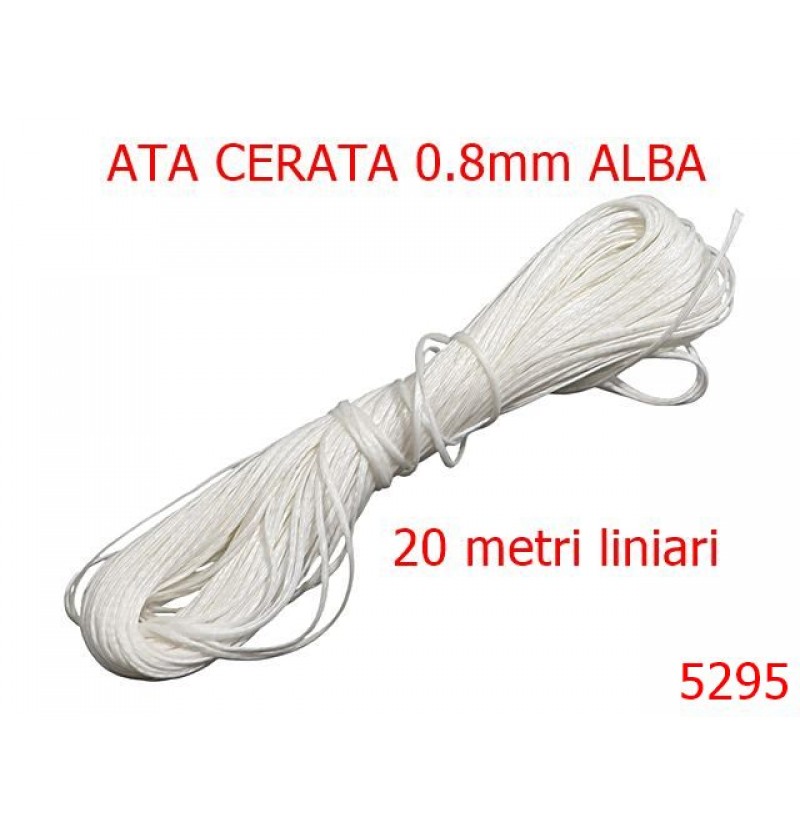 5295/Ata Cerata Pentru Cusut Manual-0.8-mm-poliester--alba-----