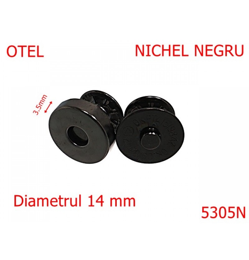 5305N/Magnet Mini Pentru Marochinarie-14-mm-otel-3.5-nichel negru----- 5305N/Magnet Mini Pentru Marochinarie-14-mm-otel-3.5-nichel negru-----