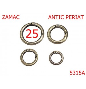 5315A/Inel Carabina Marochinarie-25-mm-zamac--antic periat--23A4