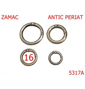 5317A/Inel Carabina Marochinarie-16-mm-zamac--antic periat--2317A
