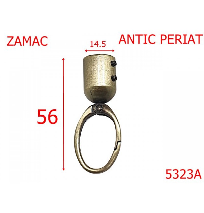 5323A/Carabina Snur Maner Art Marochinarie-14.5-mm-zamac--antic periat-----