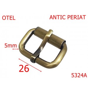 5324A/Catarama Cu Rola Pentru Pielarie , Marochinarie-26-mm-otel-5-antic periat 7C8-7C4