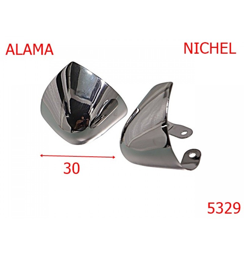 5329/Varf Metalic De Pantof Dama-30-mm-alama--nichel-----