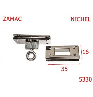 5330/Inchizatoare Prin Capac Pentru Genti Posete-35X16-mm-zamac--nichel-14L4