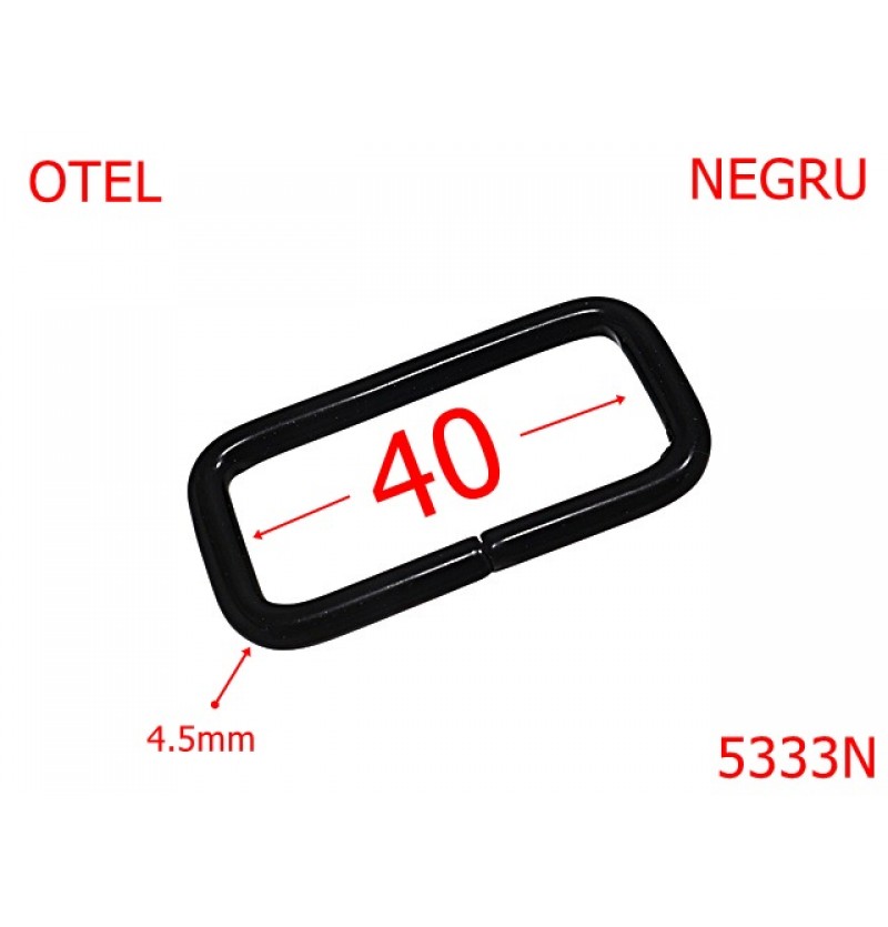 5333N/Inel Dreptunghiular Pentru Pielarie-40-mm-otel-4.5-negru--4E8 5333N/Inel Dreptunghiular Pentru Pielarie-40-mm-otel-4.5-negru--4E8