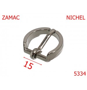 5334/Catarama Potcovita Pentru Articole Mici Marochinarie-15-mm-zamac--nichel--6i7