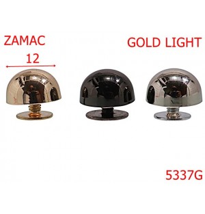 5337G/Picioruse Cu Surub Pentru Fund De Poseta-12-mm-zamac--gold light---AE2