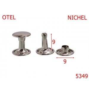 5349/Rivet Dublu Cu Picior De 9 Mm-9-mm-otel--nichel-----