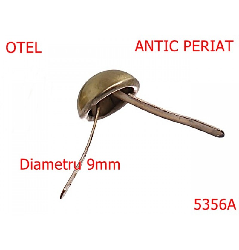5356A/Picioruse Pentru Fund De Poseta-9-mm-otel--antic periat-----