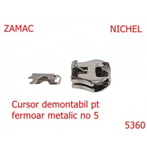 5360/Cursor Fermoar Metalic Demontabil -NO5--zamac--nichel-----