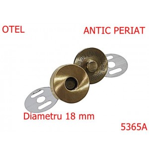 5365A/Magnet Aparent  Pentru Marochinarie-18-mm-otel--antic periat-----