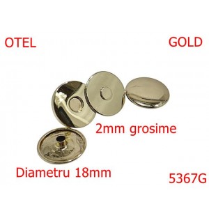5367G/Magnet Aparent  Pentru Marochinarie-20-mm-otel-2-gold light-----