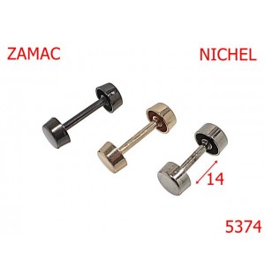 5374/Gantera Ornamentala Pentru Marochinarie Si Incaltaminte-14-mm-zamac--nichel-----