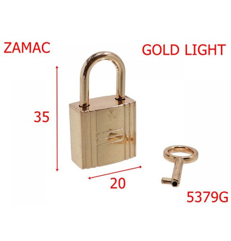 5379G/Lacatel Ornamental Pentru Marochinarie-20X35-mm-zamac--gold light-----