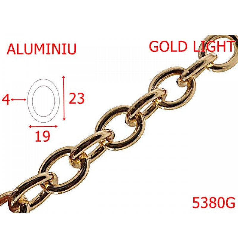 5380G/Lant Aluminiu Poseta Si Genti-19-mm-aluminiu--gold light--14B4