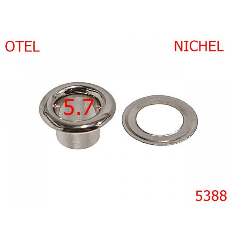 5388/Ochet Bombat Pentru Marochinarie-5.7-mm-otel--nichel-----