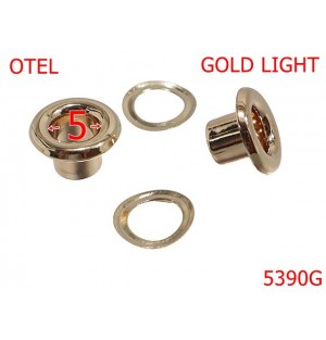 5390G/Ochet Bombat Pentru Marochinarie-5-mm-otel--gold light-----