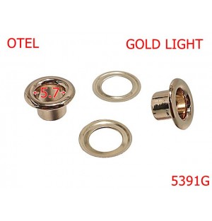 5391G/Ochet Bombat Pentru Marochinarie-5.7-mm-otel--gold light-----