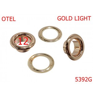 5392G/Ochet Bombat Pentru Marochinarie-12-mm-otel--gold light-----