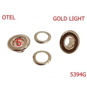 5394G/Ochet Plat Pentru Marochinarie-5-mm-otel--gold light-----