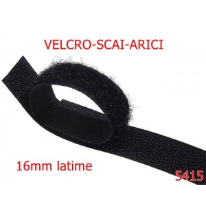 5415/Velcro Scai Arici -16-mm-poliester--negru-----