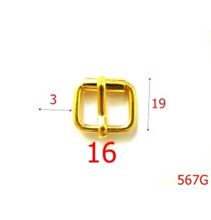 567G/CATARAMA CU ROLA  1.5 CM GOLD-16-mm-3-gold-----D1