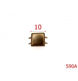 590A/ORNAMENT PLAT 10*10MM-10-mm---antic-----S17
