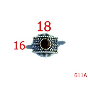 611A/ORNAMENT 1.8CMX1.6CM ANTIK-18X16-mm---antic-----D4