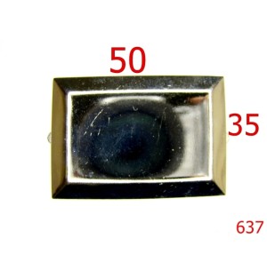 637/ORNAMENT DREPTUNGHIUAR-50X35-mm---nichel---3E7--G28