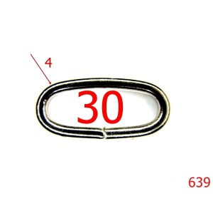 639/INEL OVAL 30 MM-30-mm-4-nichel---3A6--B10
