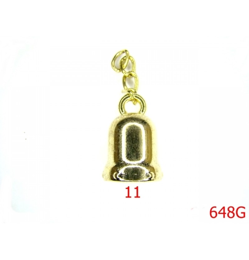 648G/CLOPOTEL ORNAMENTAL -11-mm---gold-15B3--4D8--N37