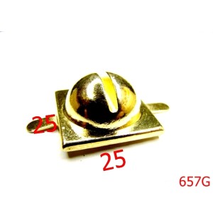657G/PICIORUS METALIC-25x25-mm---gold-----D7