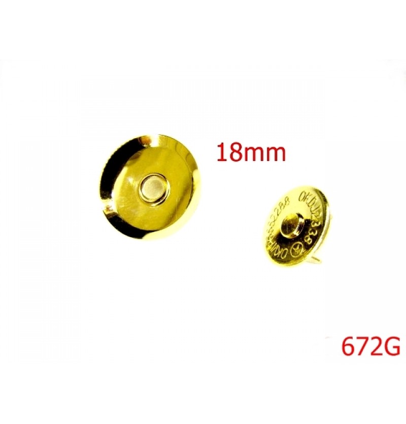 672G/MAGNET 18MM GOLD UFO-18-mm---gold---7G5--I5