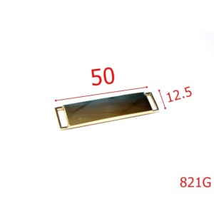 821G/PLACUTA ORNAMENT INSCRIPTIONABILA-50x12.5-mm---gold---7F4--