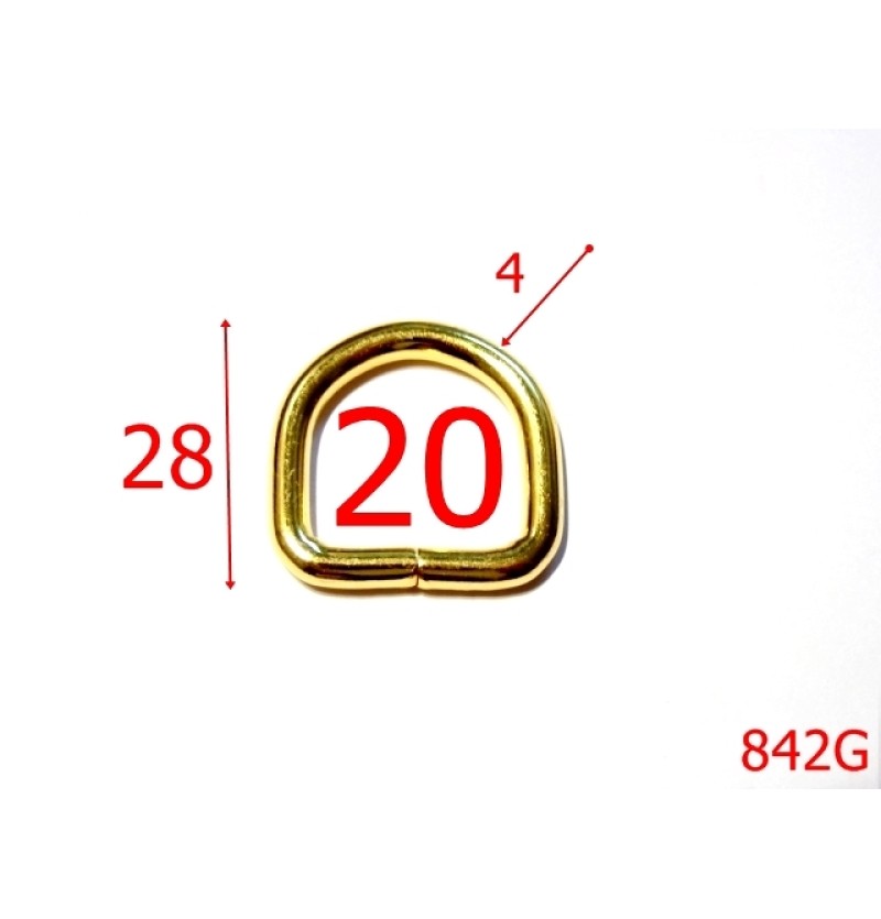 842G/INEL  D 2 CM GOLD-20-mm-4-gold---3A5--F2