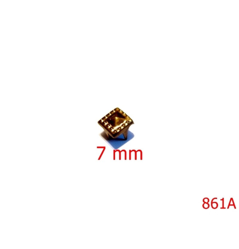 861A/ORNAMENT  PIRAMIDA TREPTE ANTIK 7X7XMM-7-mm---antic-----O39