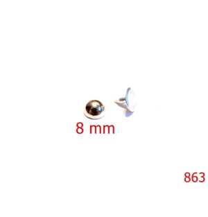 863/ORNAMENT CALOTA SFERICA 8MM ZAMAK MASIV-8-mm---nichel-----