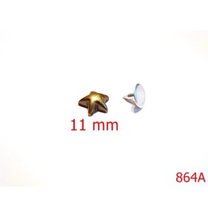 864A/ORNAMENT  STEA DE MARE ZAMAC MASIV-11-mm---antic-----O38